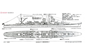 Сборная модель Agano Light Cruiser