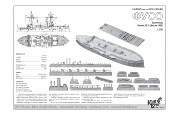 Сборная модель IJN Fuso Ironclad, 1878 (Late Fit)