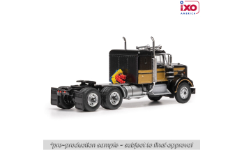 KENWORTH W925 TRACTOR TRUCK 3-ASSI (1970), black/gold