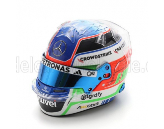BELL HELMET Casco Helmet F1 Andrea Kimi Antonelli F1 Team Mercedes Amg №12 Season (2025), Blue White Red Green