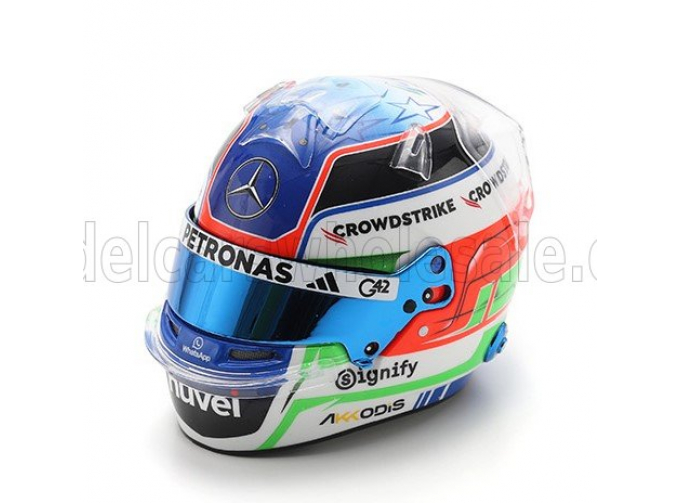BELL HELMET Casco Helmet F1 Andrea Kimi Antonelli F1 Team Mercedes Amg №12 Season (2025), Blue White Red Green
