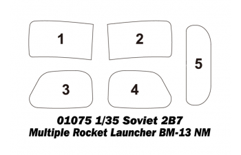 Сборная модель Советская реактивная установка залпового огня БМ-13