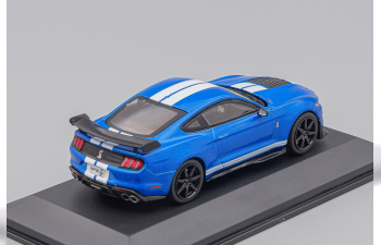 FORD Mustang Shelby GT500 Fast Track (2020), blue metallic / white