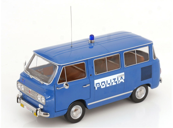 FIAT 850 Familiare Polizia (1970) – Interno Brown, Light Blue