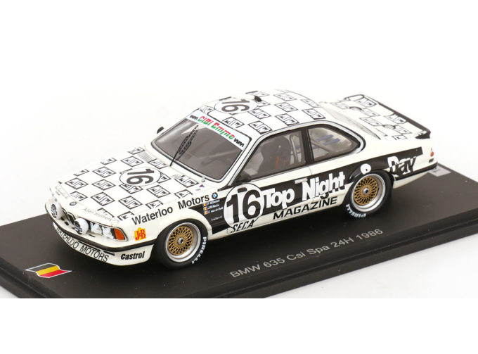 BMW 635 CSi №16 24h Spa Martin, Witmeur, van de Poele (1986)