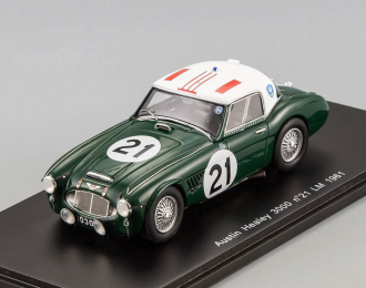 AUSTIN Healey 3000 #21 Le Mans (1961), green / white