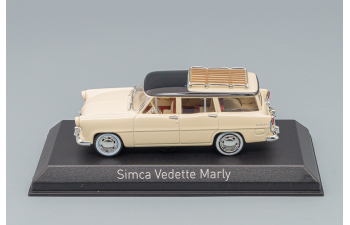 SIMCA Vedette Marly 1957, paille yellow / black