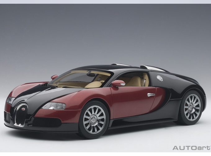 BUGATTI EB 16.4 Veyron production car #001, black / red