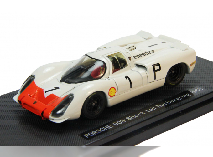 PORSCHE 908 #1 Short tail Nurburgfig (1968), white / orange