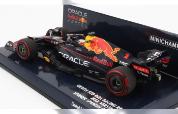 RED BULL F1 Rb18 Team Oracle Red Bull Racing N 1 Winner Spanish Gp World Champion 2022 Max Verstappen, Matt Blue Yellow Red