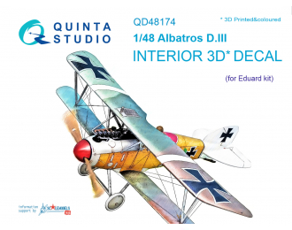 3D Декаль интерьера кабины Albatros D.III (для модели Eduard)