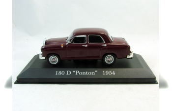 MERCEDES-BENZ 180 D Ponton (1954), Mercedes Offizielle Modell-Sammlung 14, dark red