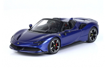 FERRARI SF90 Stradale Hybrid Spider 1000hp open roof (2020), blue