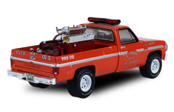 CHEVROLET C20 Custom Deluxe Brush Truck, Carson Volunteer Fire Department, Carson, Virginia (1982), red
