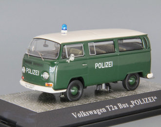 VOLKSWAGEN T2a Bus Polizei, green / white