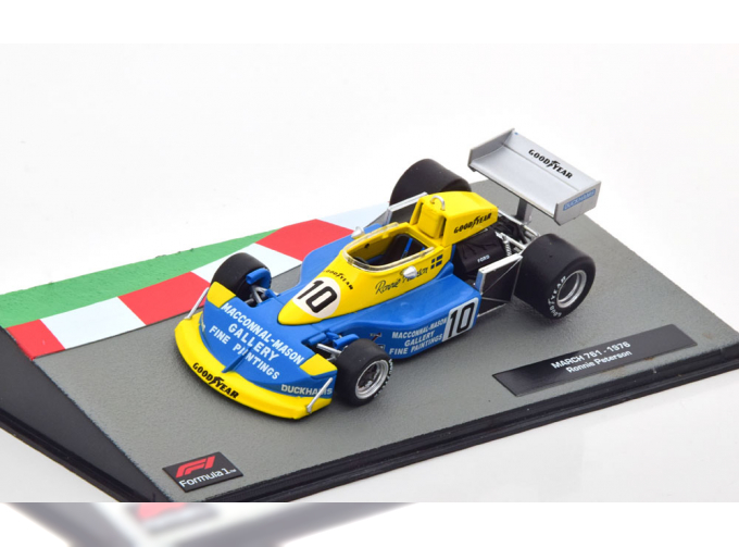 MARCH F1 761 N10 Season (1976) Ronnie Peterson, Blue Yellow