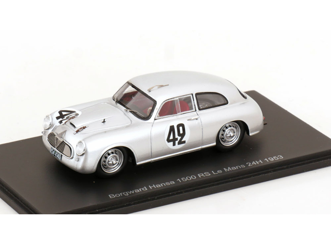 BORGWARD Hansa 1500s №42 24h Le Mans (1953) Hans Hugo Hartmann - Adolf Brudes, Silver
