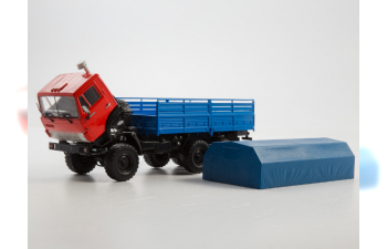 Камский грузовик 4310, красный / синий