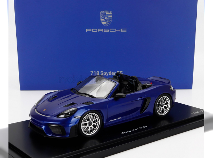 PORSCHE 718 (982) Spider Rs (2024) - Con Vetrina - With Showcase, Blue