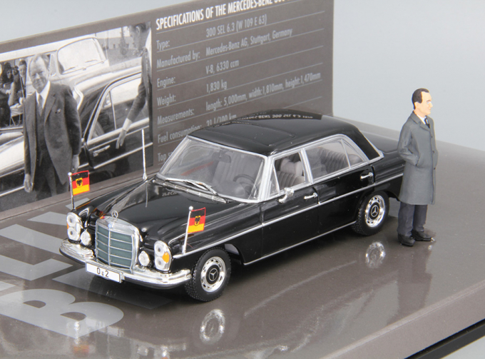 MERCEDES-BENZ 300 SEL 6.3 W109 Bundeskanzler Willy Brandt (1970), black