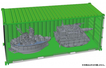 Сборная модель 20-футовый контейнер (зеленый)