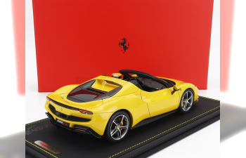 FERRARI 296 Gts Spider (2022) - Con Vetrina - With Showcase, Giallo Modena - Yellow