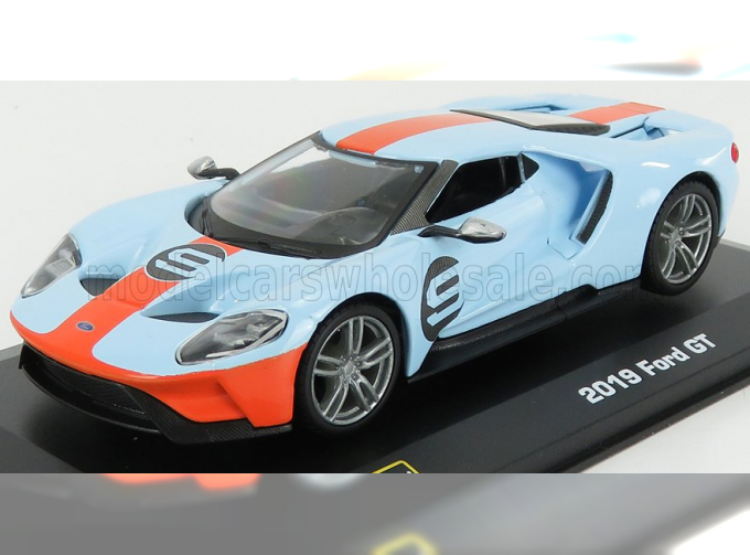 FORD Gt №9 (2019) - Gulf Coulors, Light Blue Orange