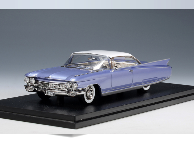 CADILLAC Eldorado Seville (1960), Heather Blue Metallic/White