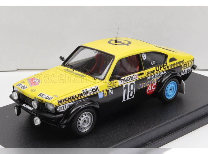 OPEL Kadett Gt/e (night Version) №18 Rally Montecarlo (1978) L.Carlsson - B.de Jong, Yellow Black