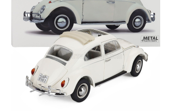 VOLKSWAGEN Beetle с багажником на крыше (1963), белый