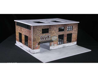 Diorama *Factory with light*, brown/grey