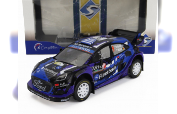 FORD Puma Rally1 Team M-sport Ford Wrt №9 Rally Safari Kenia (2022) Jourdan Serderidis - Frederic Miclotte, Purple Black Blue