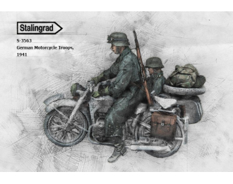 Сборная модель Фигура German Motorcycle Troops (2 fig.)