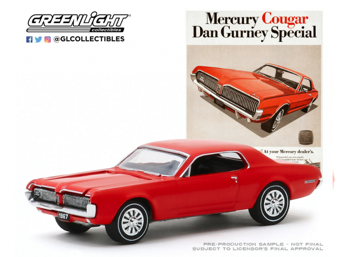 MERCURY Cougar "Dan Gurney Special" 1967 Red