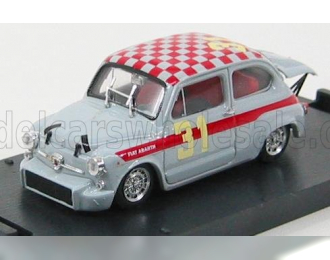 FIAT 600 ABARTH 1000 BERLINA №31 4h MONZA (1966) L.CELLA, GREY RED