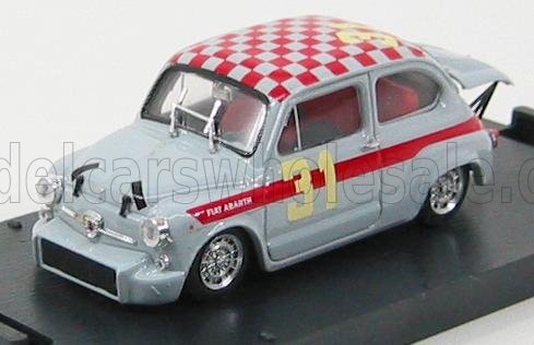 FIAT 600 ABARTH 1000 BERLINA №31 4h MONZA (1966) L.CELLA, GREY RED