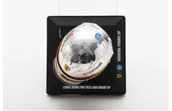 MINI HELMET Lewis Hamilton Scuderia Ferrari HP Abu Dhabi GP (2025)