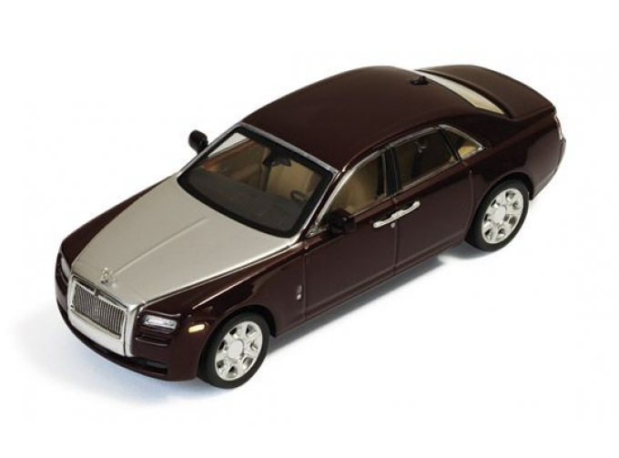 ROLLS-ROYCE Ghost (2009), metallic bordeaux and silver