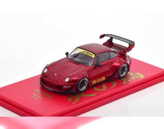 PORSCHE RWB 993, red metallic / gold