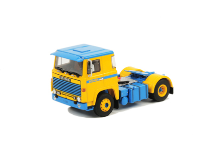 SCANIA 111/141 Single truck, Premium Line 1:50, сине-желтый