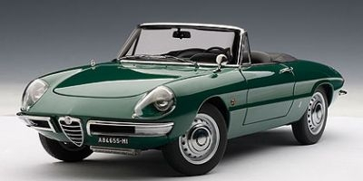 ALFA ROMEO 1600 Duetto Spider 1966, green without top