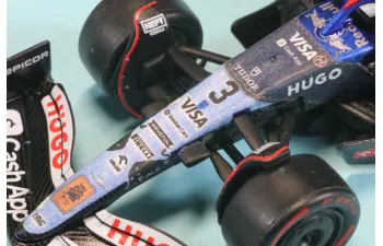 RACING BULLS F1 Vcarb-01 Team Visa Cash App №3 Singapore Gp (2024) Daniel Ricciardo, Blue White