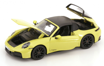 PORSCHE 911 (992.2) Targa 4 GTS Hybrid (2025), light yellow