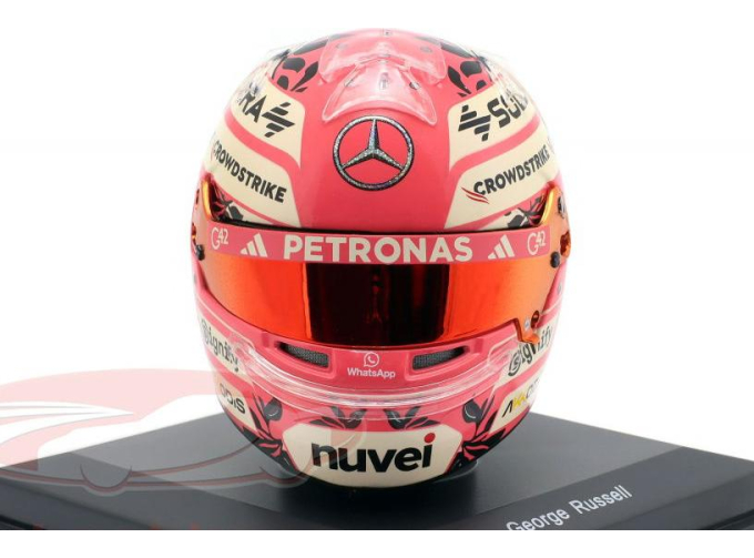 MINI HELMET George Russell Mercedes-AMG F1 W16 E Performance (2025)