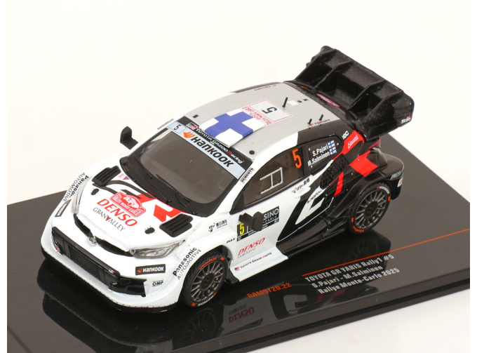 TOYOTA Yaris Gr Hybrid Rally1 Team Toyota Gazoo Racing Wrt2 №5 Rally Montecarlo (2025) Sami Pajari - Marko Salminen, White Black Red