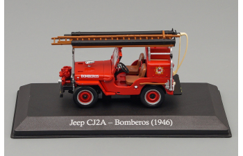 Jeep CJ2A 1946 Bomberos, red