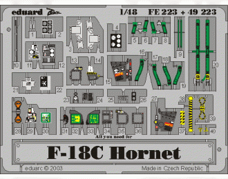 Цветное фототравление для F-18C