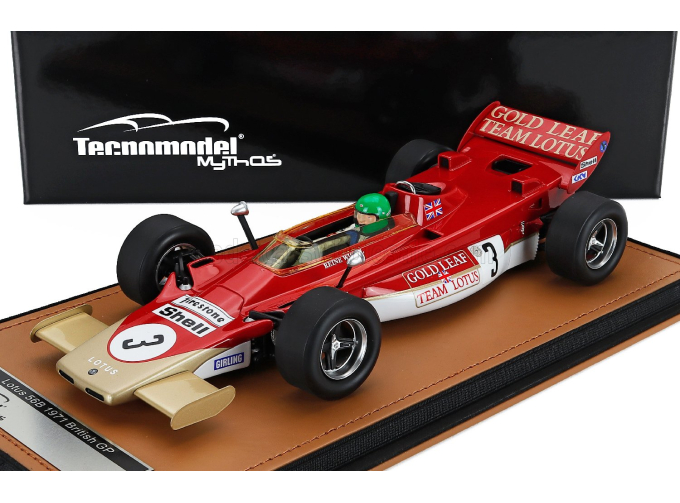 LOTUS F1 56b №3 British Gp (with Pilot Figure) (1971) Reine Wisell, Red White Gold