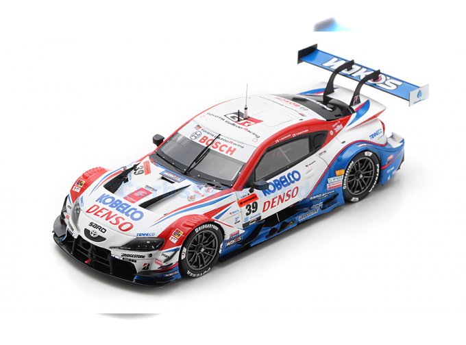 TOYOTA Gr Supra Team Denso Kobelko Sard №39 Gt500 Class Super Gt (2023) Y.Sekiguchi - Y.Nakayama, White Red Blue