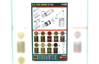 Сборная модель ACCESSORIES Usa Gasoline Fuel Drums 55 Gal